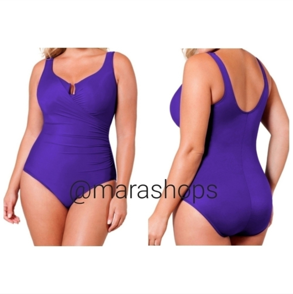 Miraclesuit Solid Escape Underwire One Piece Swim… - image 1